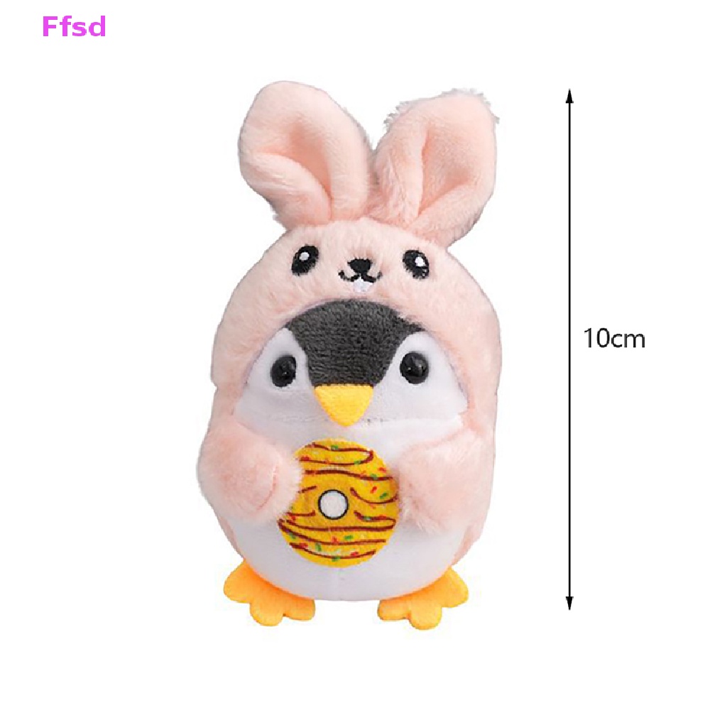 {Ffsd} Móc Khóa Hình Chim Cánh Cụt Nhồi Bông Dễ Thương