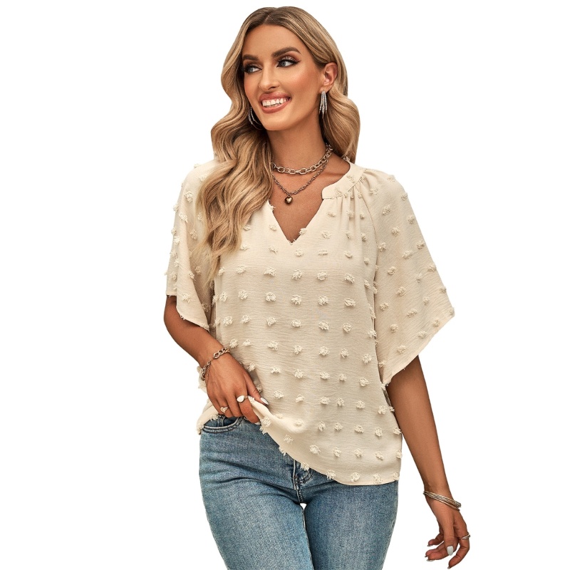 Áo Chiffon Tay Lỡ Dáng Rộng Cổ Bèo Thời Trang Cho Nữ