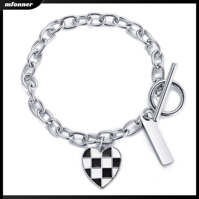 Vòng Tay Mặt Hình Bảng Đen Trắng Phong Cách Cổ Điển Cho Nam Và Nữ