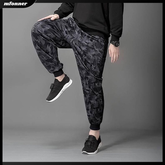 Quần Joggers Plus Size Họa Tiết Rằn Ri Cho Nam