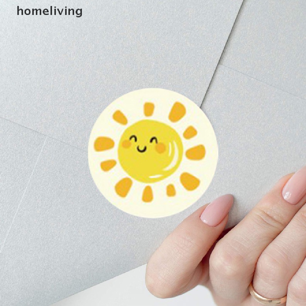 Cuộn 500 Nhãn Dán Tròn Thank You Họa Tiết Hoa Dễ Thương Trang Trí Sổ Tay .