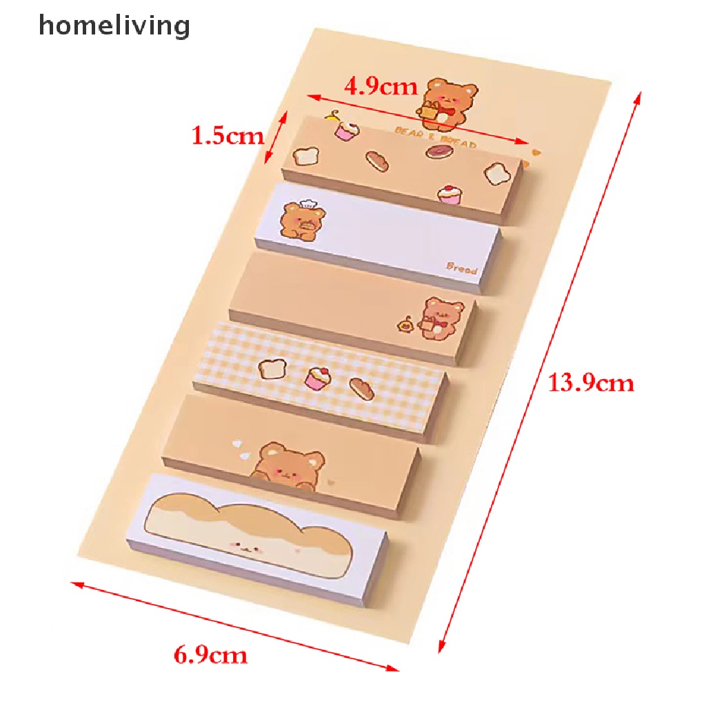 Bộ 120 Tờ Giấy Dán Ghi Chú Họa Tiết Hoạt Hình Dễ Thương DIY