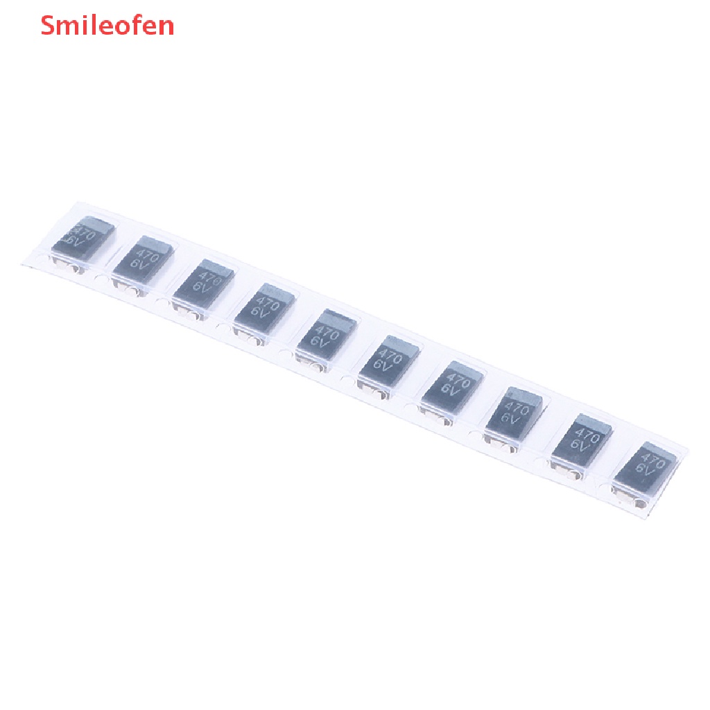Set 10 Tụ Điện Loại D 6.3V470UF 477J 470UF 6V D7343 Mới