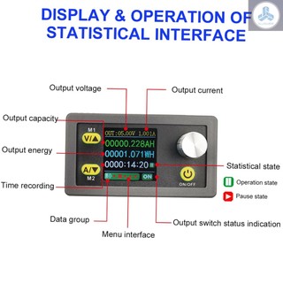 Digital Control Module 5A 80W Constant Voltage Current Programmable Power Supply Module Adjustable Voltage Regulator Data Storage DC Power Module