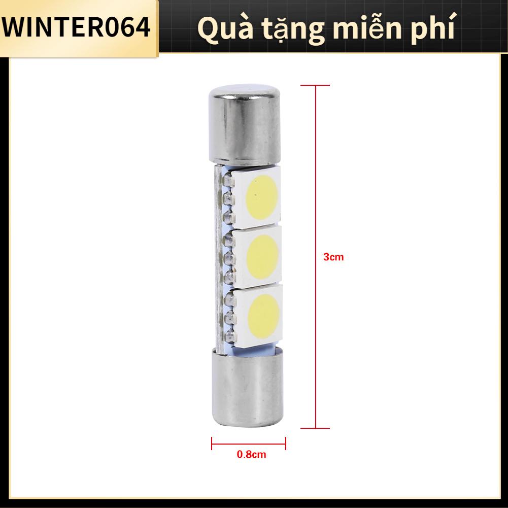 10 bóng đèn LED cầu chì 3-SMD 29-30mm 6641 Winter064