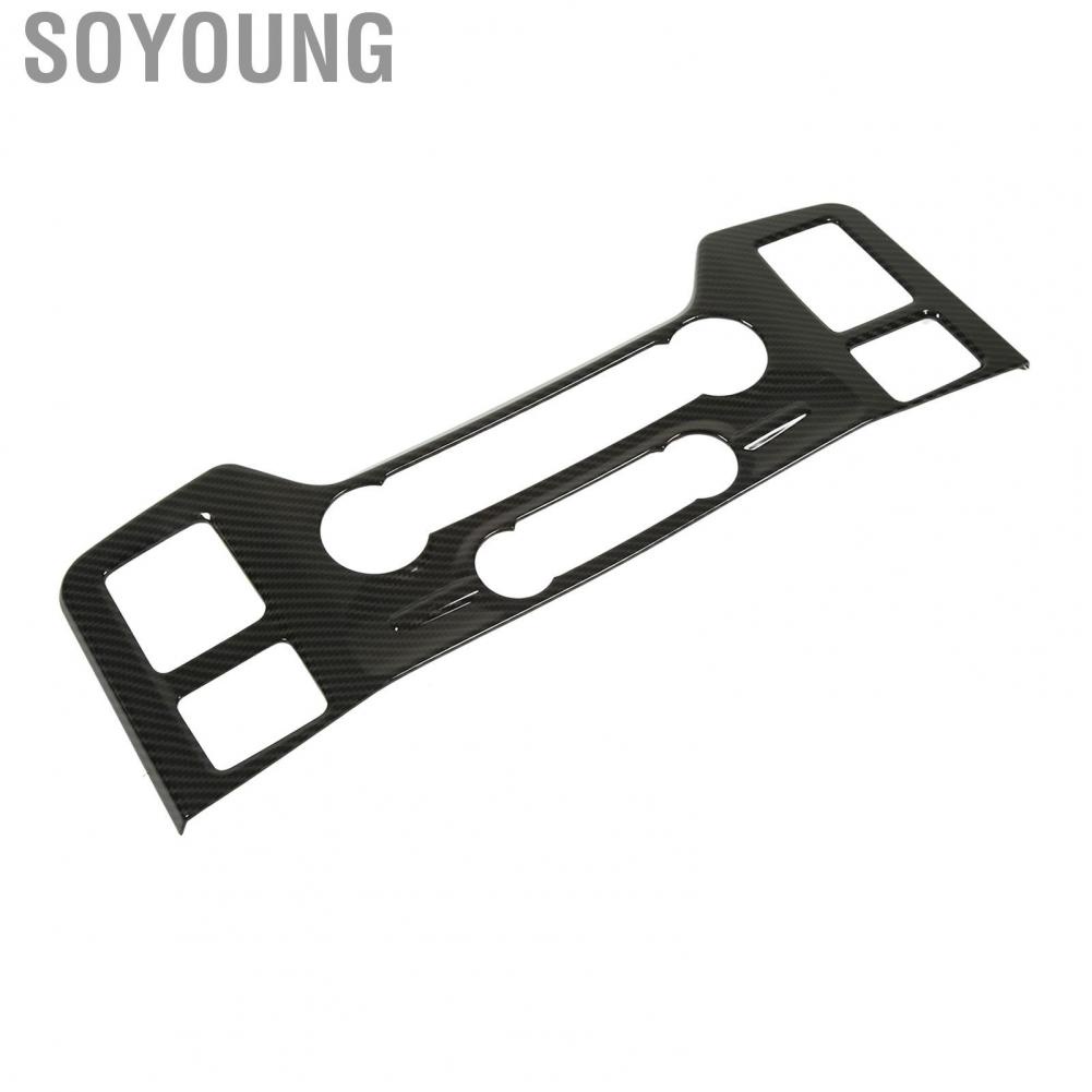 Soyoung Central Control Air Conditioning Panel Trim Car Interior Practical Smooth Surface Carbon Pattern for