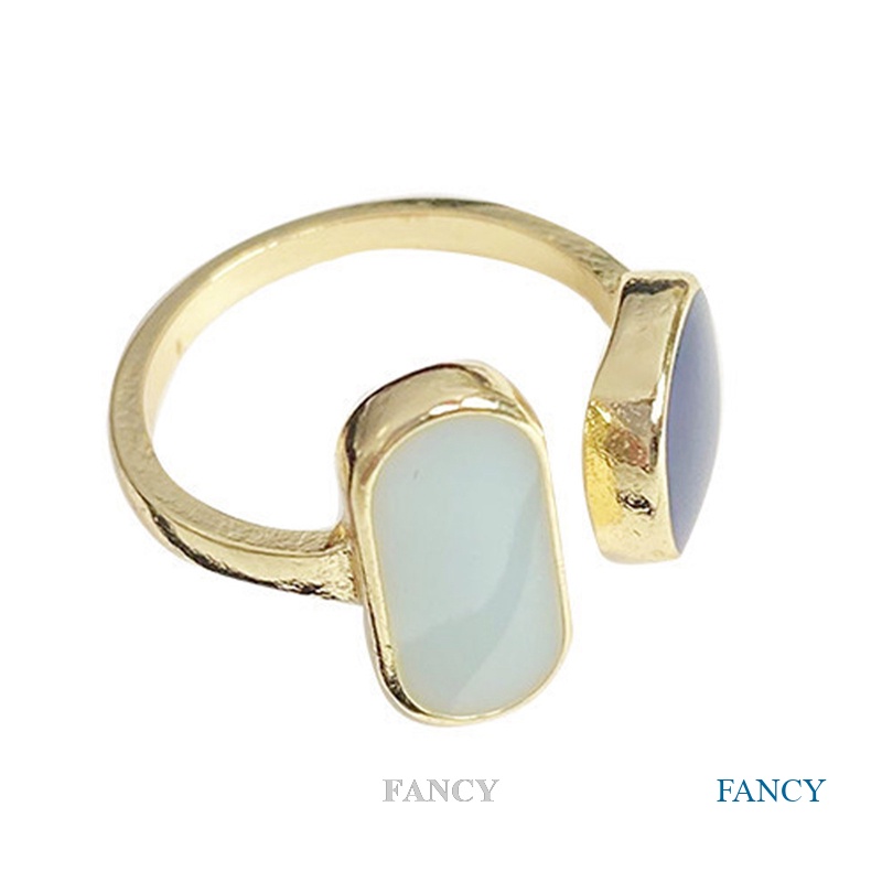 Fancy Nhẫn Đính Hôn Pha Lê Tím Thiết Kế Hình Học Phong Cách Pháp Tinh Tế Chất Lượng Cao Tinh Tế Dành Cho Nữ