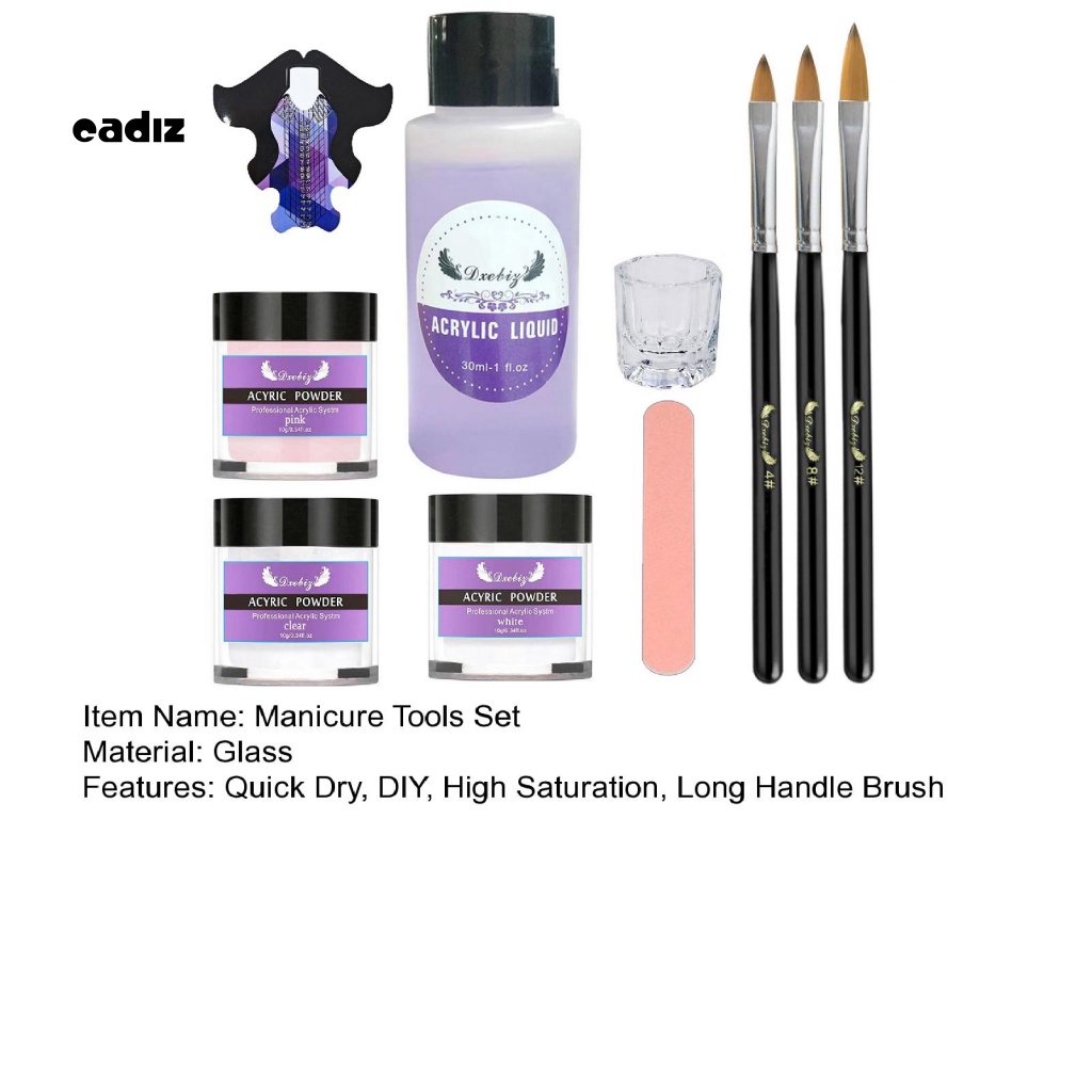 Bộ 10 Cây Dũa Móng Tay Lấp Lánh Chuyên Dụng Cho Trang Trí Móng Nghệ Thuật