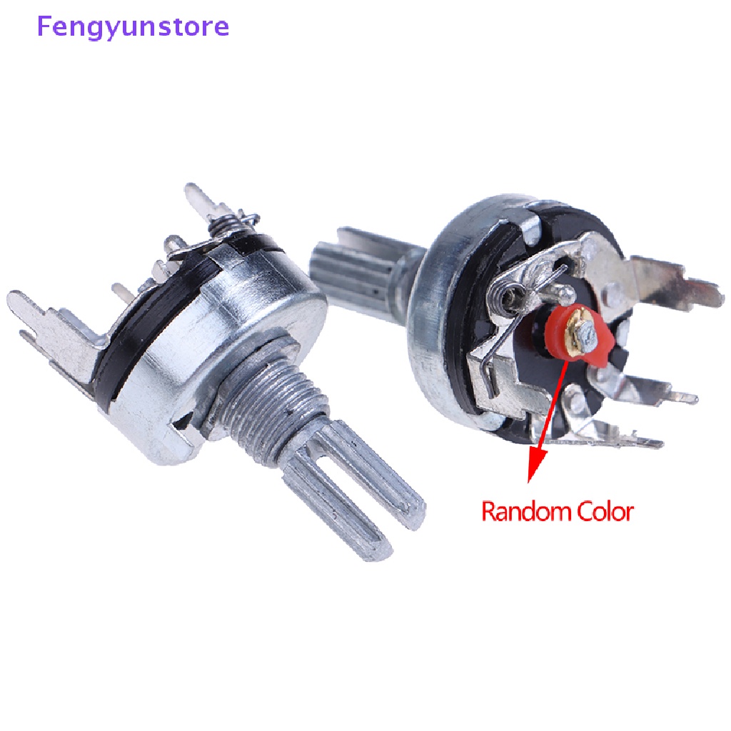 Set 5 Chiết Áp RV17 Có Công Tắc 15mm 5Pin B1K 2K 5K 10K 20K 50K