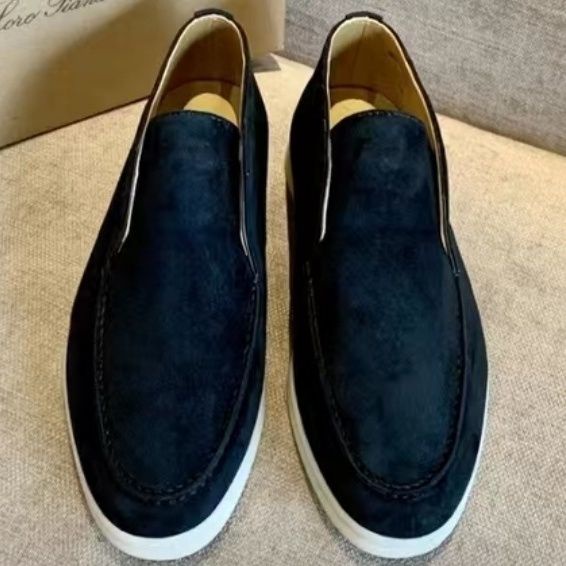 Giày Lười Da Cổ Cao Thời Trang Dành Cho Nam Và Nữ