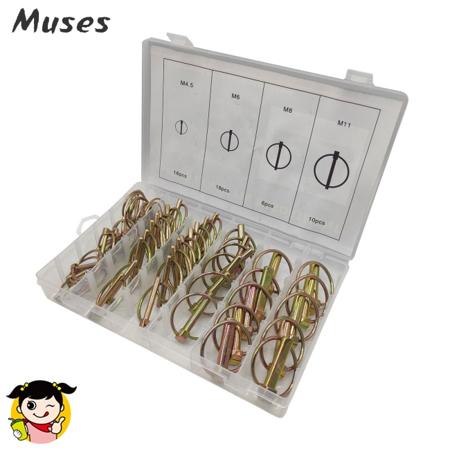 Set 50 VòNg KhóA BằNg ThéP Không Gỉ M4.5 / M6 / M8 / M11