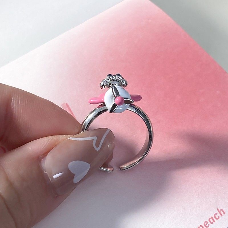 Nhẫn Hở Kuromi Corn Dog Kitty Dễ Thương Cho Nữ