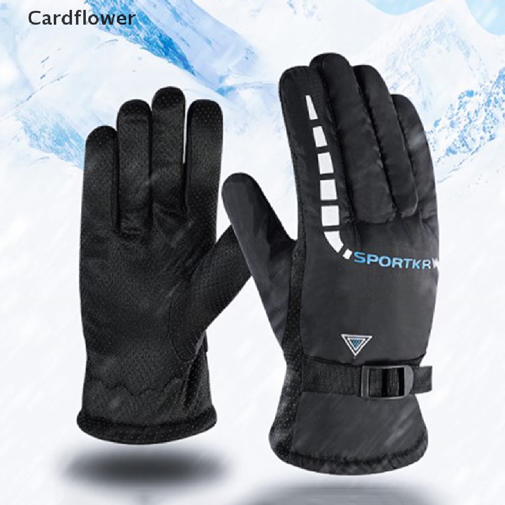 < Cardflower > Găng Tay Trượt Tuyết Siêu Nhẹ Chống Thấm Nước Giữ Ấm Mùa Đông Cho Nam Nữ