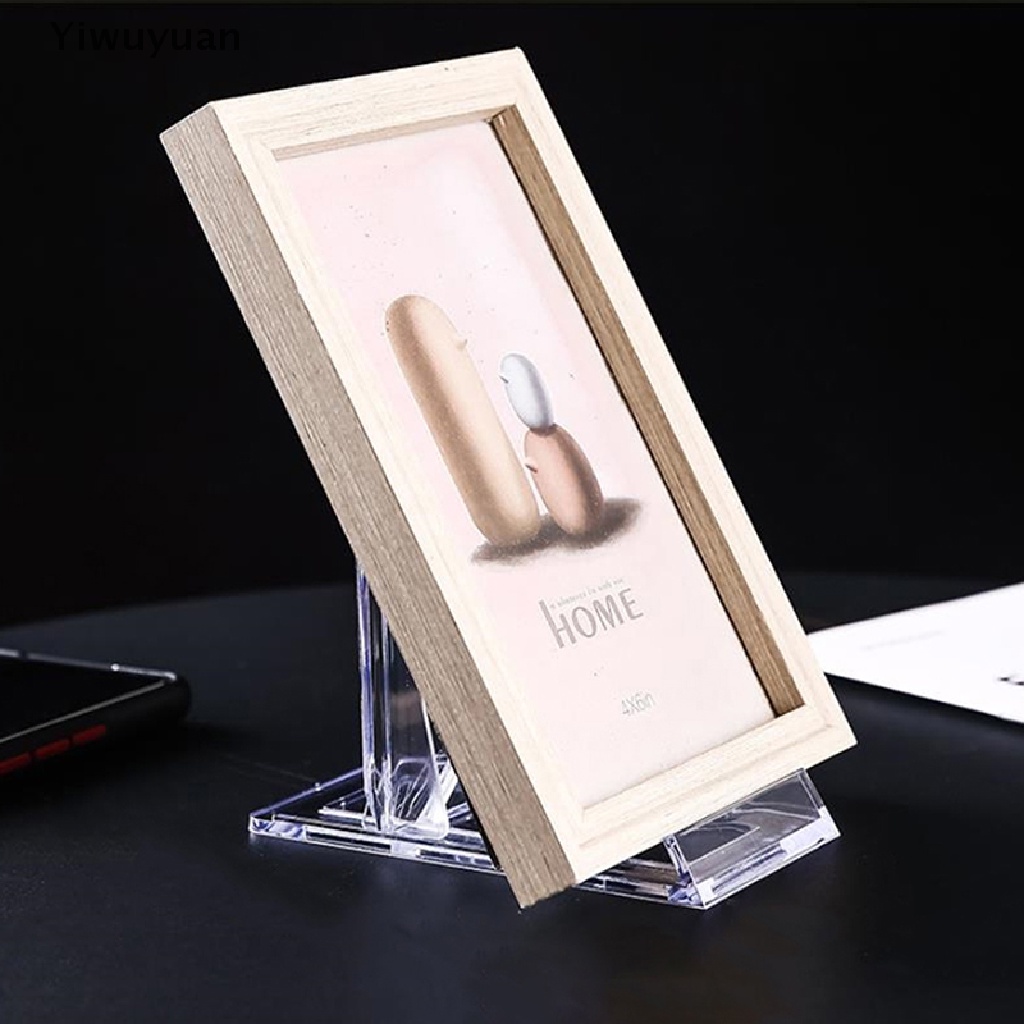 1 Giá Đỡ Trưng Bày Khung Ảnh / Điện Thoại Bằng Nhựa Có Thể Điều Chỉnh