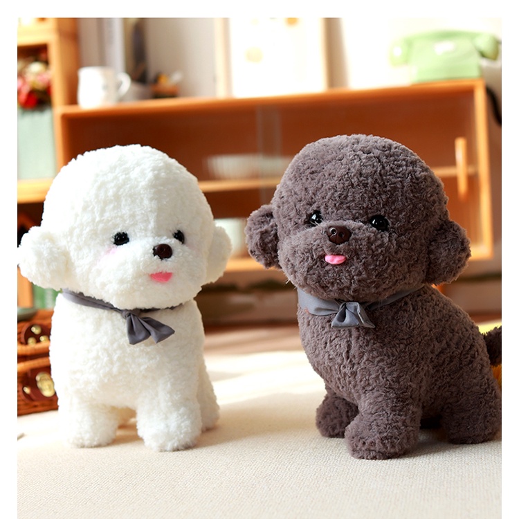 Thú Nhồi Bông cotton Hình Cún Con Dễ Thương Cho Bé