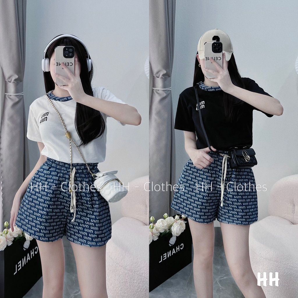 SET BỘ ĐI CHƠI, SET 2 MÓN ÁO THUN CỔ TRÒN TAY NGẮN PHỐI QUẦN ĐÙI CỰC THỂ THAO LUN Ạ
