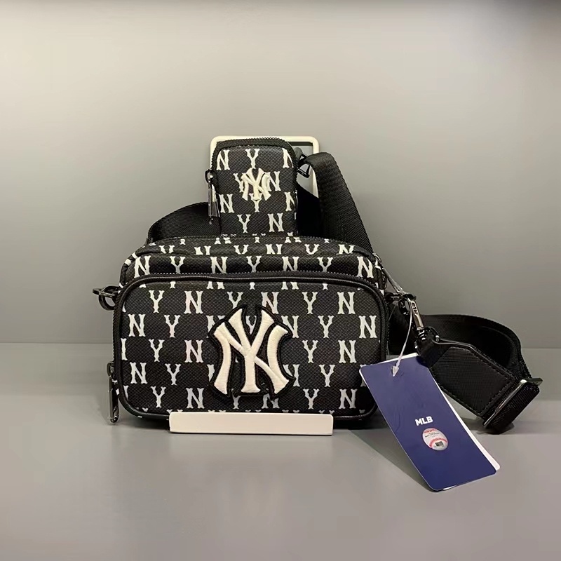 Ny Túi Vuông Đeo Chéo Ngực Nhỏ Thêu Chữ MLB Phong Cách Mới Cho Nam Và Nữ