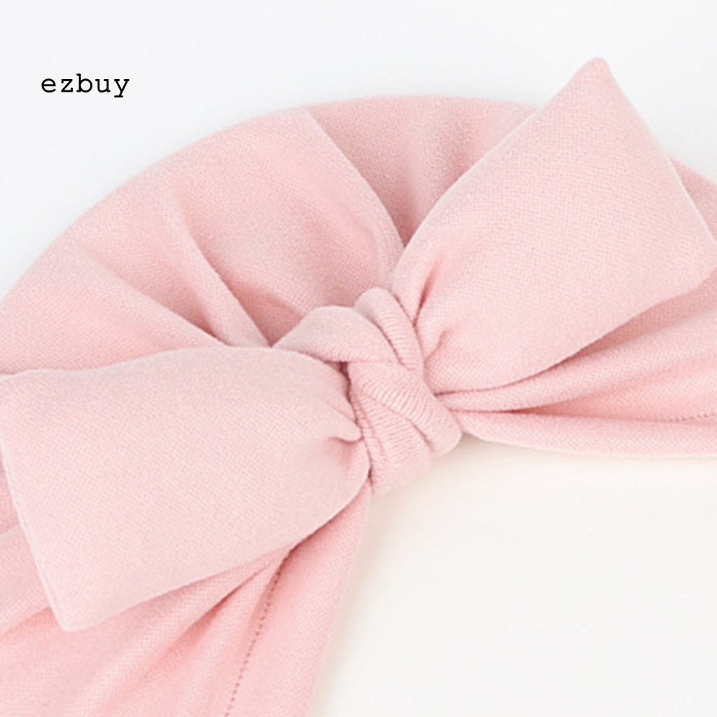 [EY] Mũ Beanie Vải Công Sở Tinh Tế Chống Dầu Thiết Kế Nơ Mặc Hàng Ngày Cho Bé Sơ Sinh