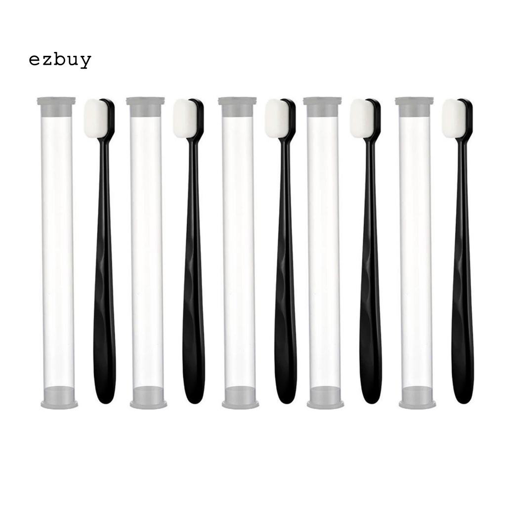 Bộ 5 Bàn Chải Đánh Răng Đầu Nhựa ABS Mềm Chống Trượt Cho Người Lớn