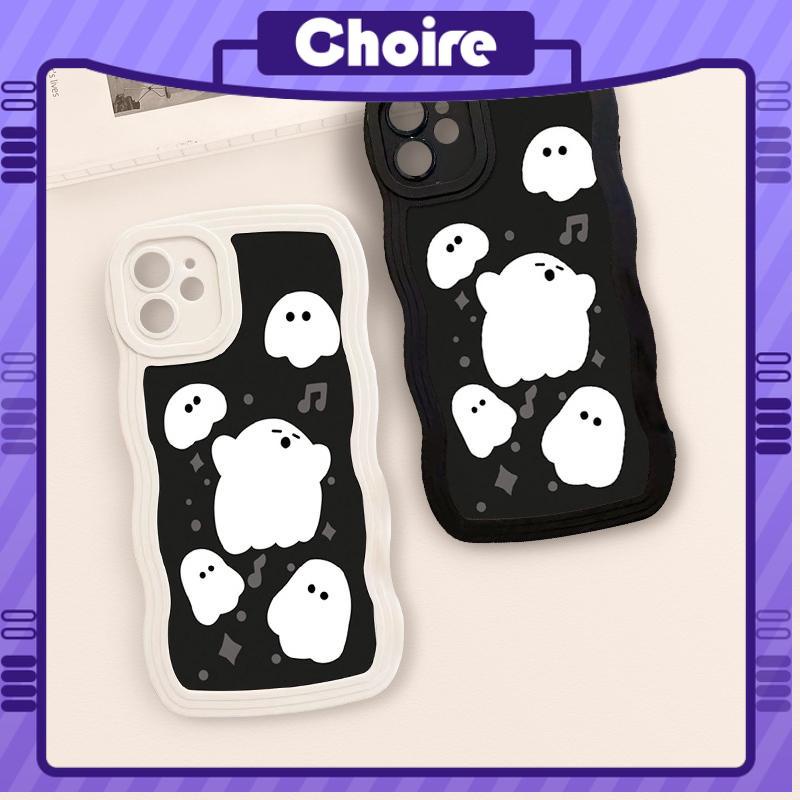 Ốp Điện Thoại Viền Gợn Sóng Hình Ma Cho iPhone 11/6/6S/7/8 plus xsmax-CH