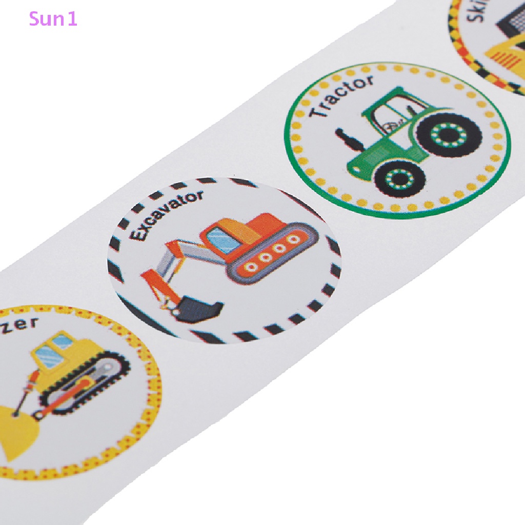 Sticker Sun1 > Dán Trang Trí Xe Hơi Công Trường Đục Lỗ Dành Cho Trẻ Em