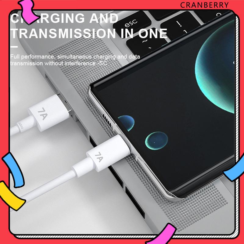 Dây Cáp Sạc Nhanh USB 7A 100W Type C Cho Huawei Mate 40 30 Xiaomi Samsung-CY