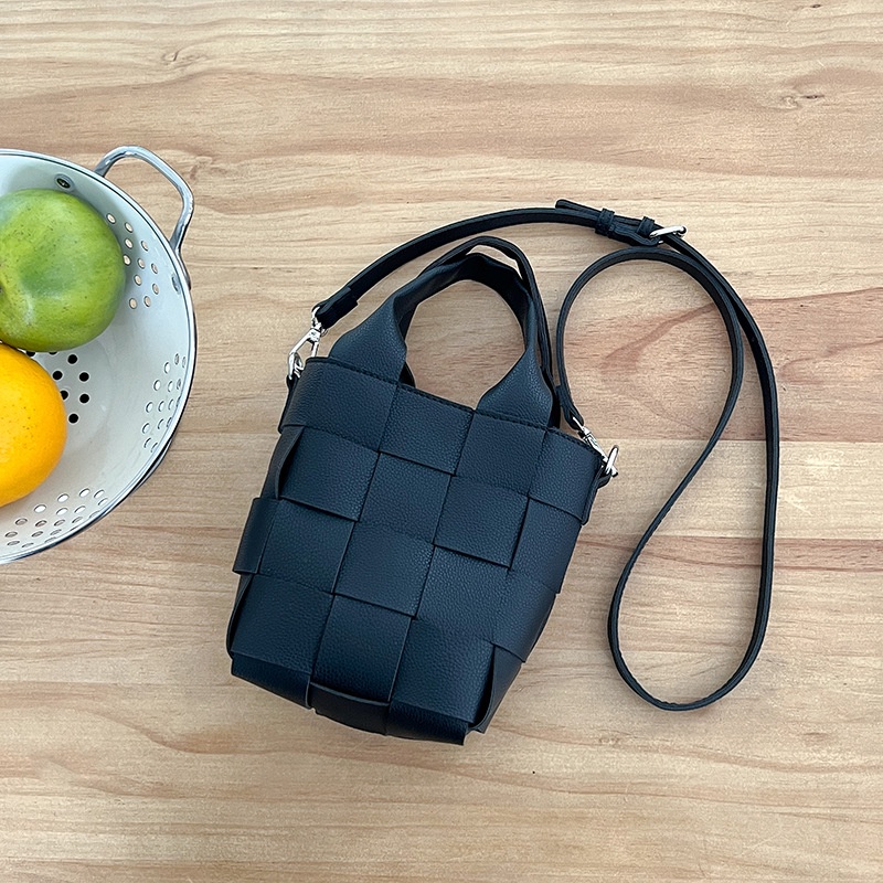 Túi Xách Da PU Hình Trụ Thời Trang Mùa Hè 2023 Phong Cách Hàn Quốc Cho Nữ