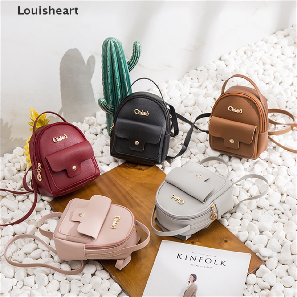 Ba Lô Da PU Louisheart Mini Đa Năng Thời Trang Cho Nữ