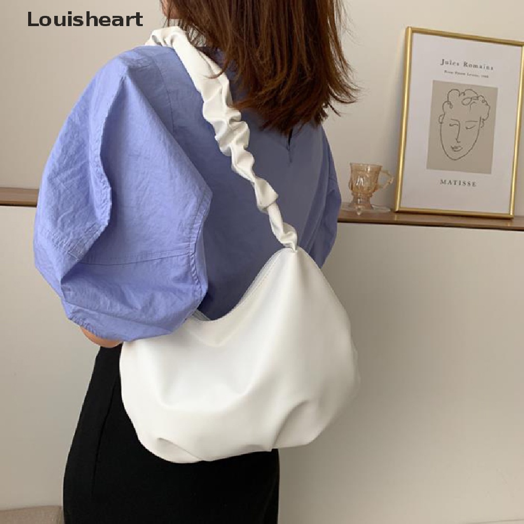 Túi Xách Đeo Vai Louisheart Dây Đeo Xếp Ly Thời Trang Mùa Hè Cho Nữ TFG