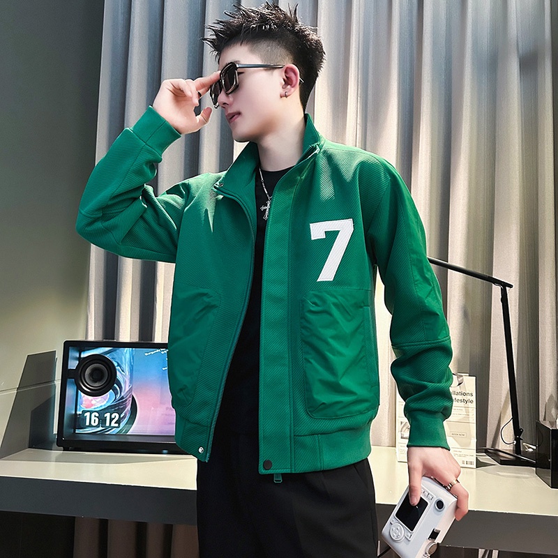 Áo Khoác Cổ Đứng Thời Trang Xuân Thu Cá Tính Cho Nam