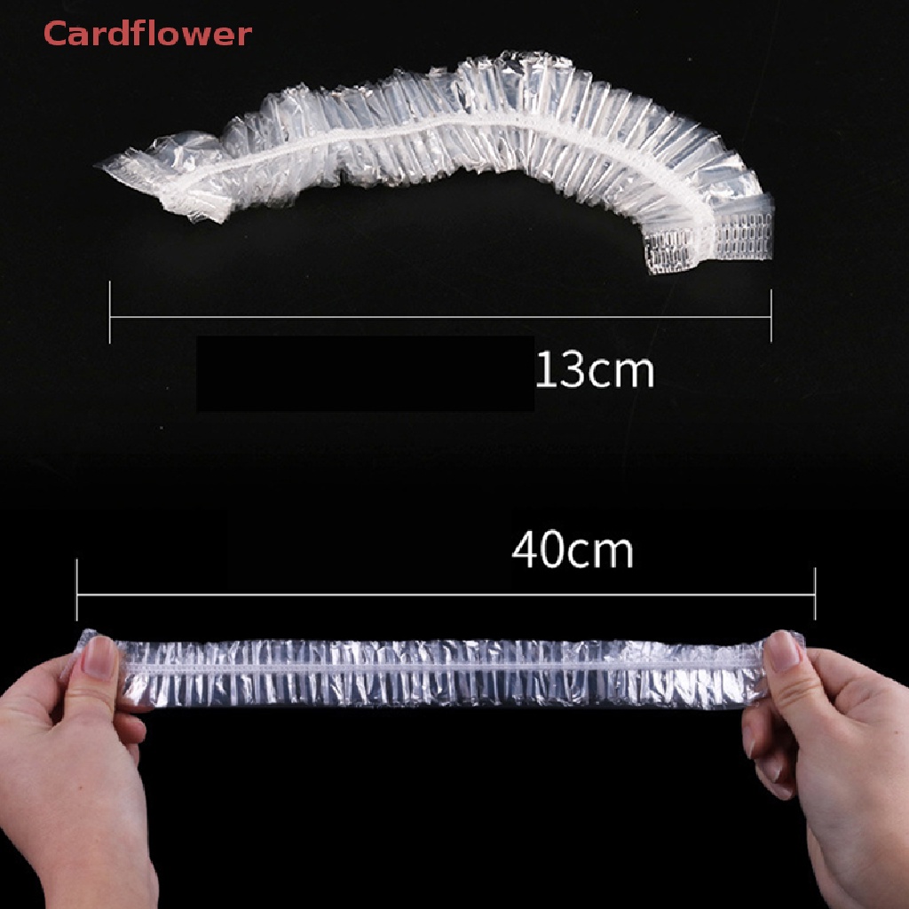 Bộ 100 Mũ Trùm Tóc Co Giãn Trong Suốt Dùng Một Lần