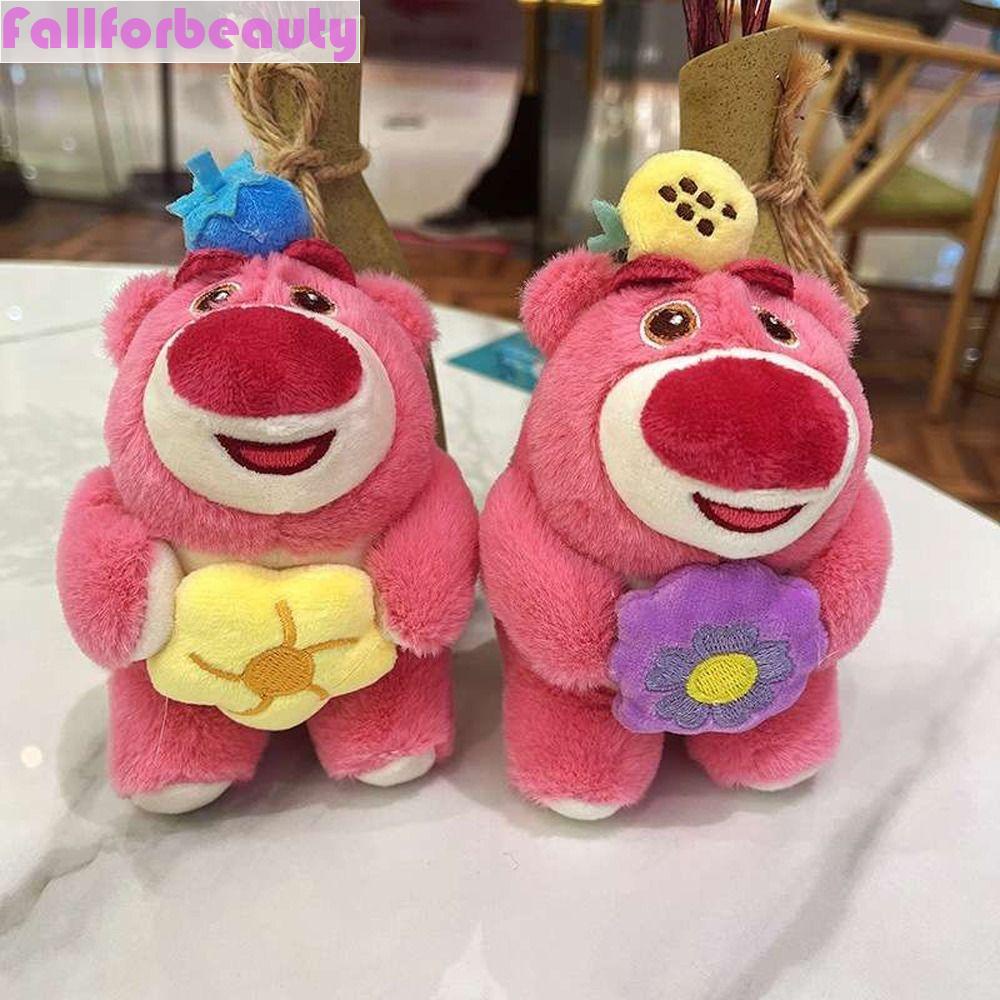 Móc Chìa Khóa Hình Gấu / Dâu Tây Nhồi Bông Mềm Mại Phong Cách Hàn Quốc Dễ Thương Cho Bạn Gái