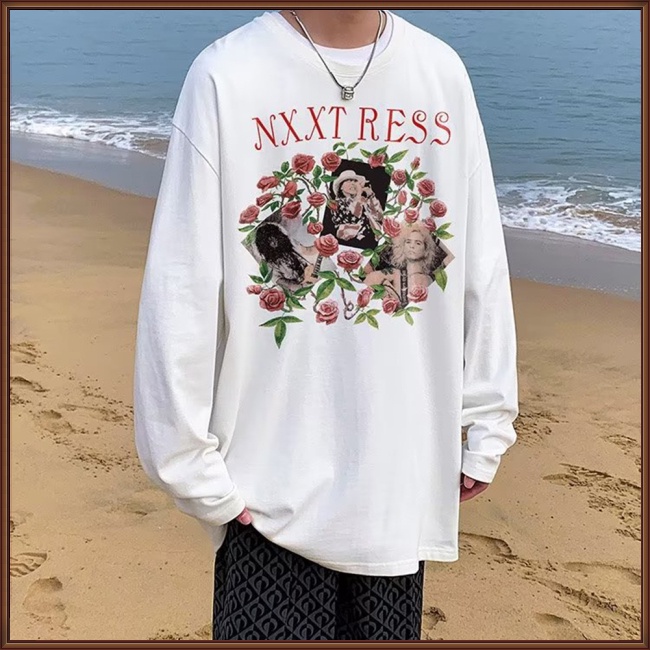 Áo Sweater Tay Dài Cổ Tròn Dáng Rộng In Họa Tiết Thời Trang Hàn Quốc Cho Nam