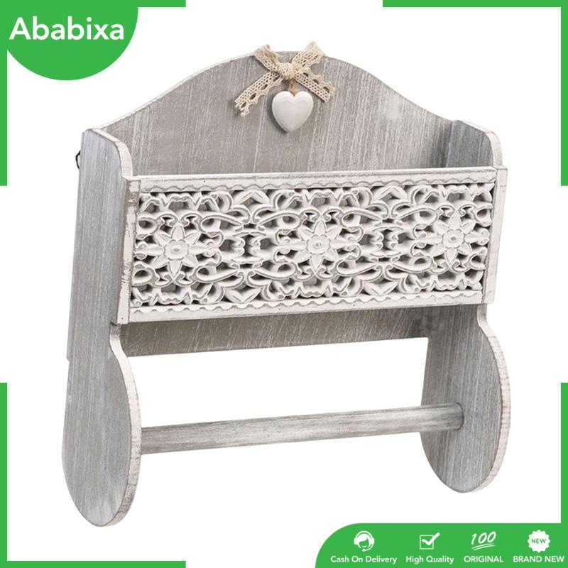 Giá Gỗ Treo Khăn Giấy Cuộn 30x12x31.5cm Tiết Kiệm Không Gian Tiện Dụng