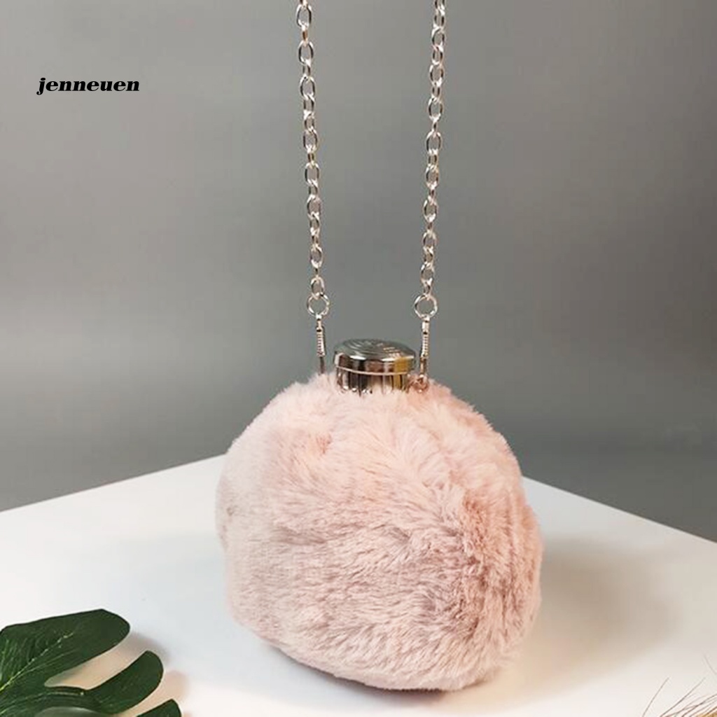 Túi Đeo Chéo Mini Hình Xô Xù Lông Thời Trang Cho Nữ