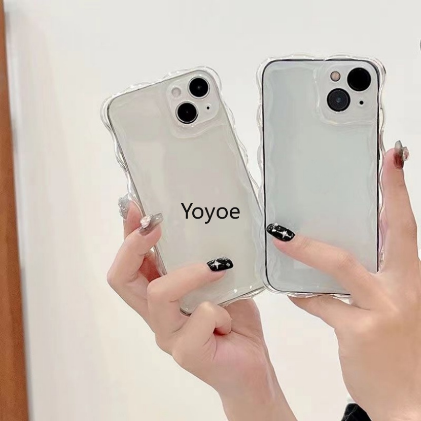 Ốp Điện Thoại Silicon Mềm Chống Sốc Họa Tiết Sóng Biển Màu Trong Suốt Cho iPhone 14 13 12 11 Pro Max X XS XR 7 8 Plus SE