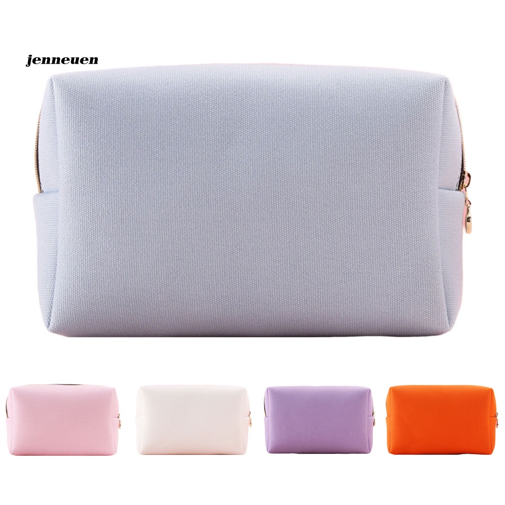 Túi Đựng Mỹ Phẩm Sức Chứa Lớn Bằng Vải Bạt Cho Nữ