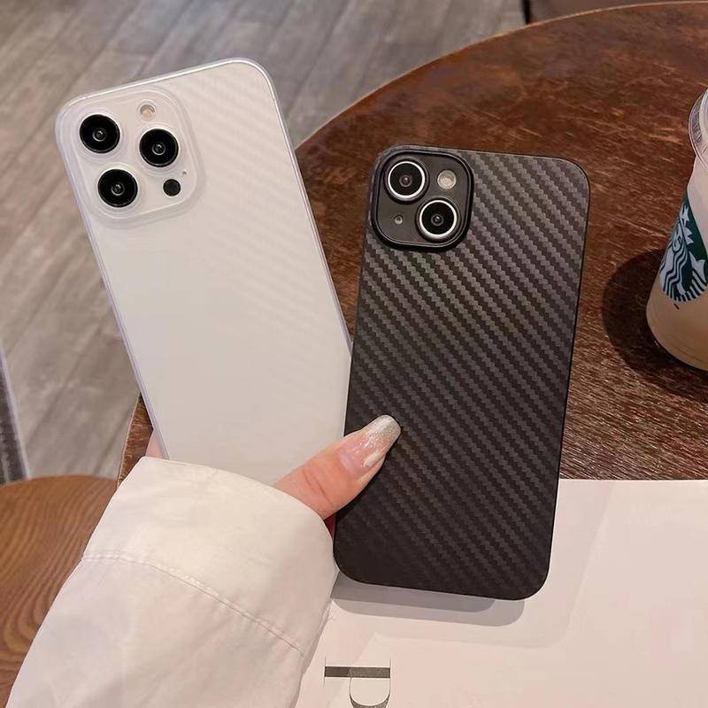 Ốp Điện Thoại Pp Utral-Thin Cứng Họa Tiết Sợi Carbon Cho iPhone 14 13 12 11 Pro MAX Plus X XS MAX XR 7 8 Plus SE 2022 2020