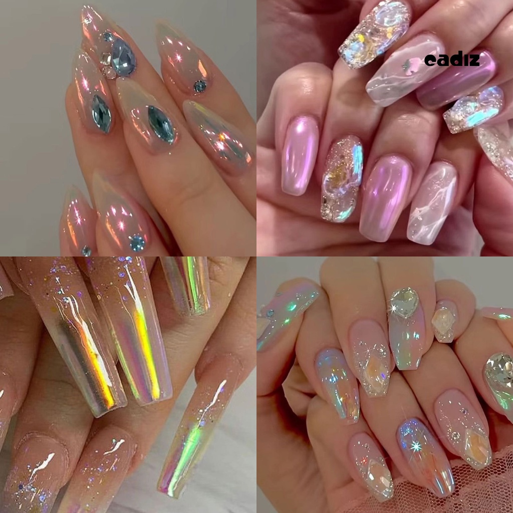 Bột Tạo Hiệu Ứng Ánh Kim Loại Lấp Lánh Nhanh Khô 0.5g Dành Cho Trang Trí Móng Tay Nghệ Thuật