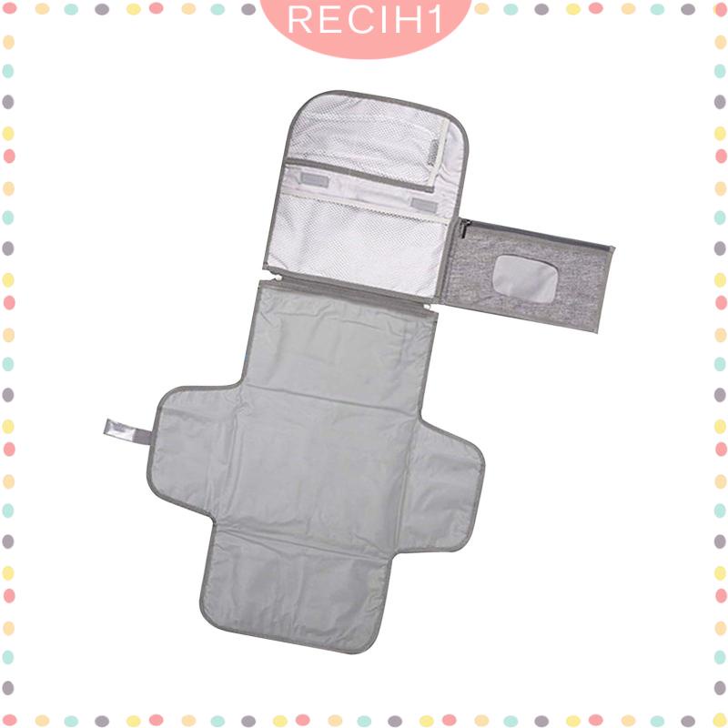 Thảm Lót Thay Tã Nhẹ Có Túi Tiện Dụng Cho Bé 21.5 "x22"