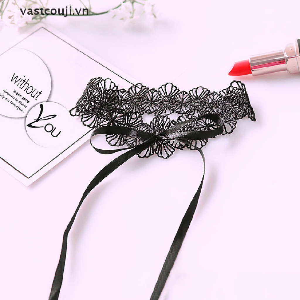 Vòng Cổ Choker Ren Có Thể Điều Chỉnh Phong Cách Gothic Ngọt Ngào Dễ Thương Cho Nữ