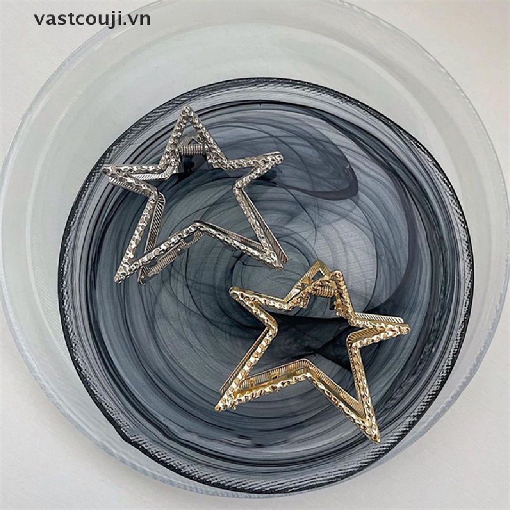 Kẹp Tóc Hình Ngôi Sao Năm Cánh Rỗng Phong Cách Harajuku Nhật Bản Ngọt Ngào Cho Nữ VASTJI Y2k VN