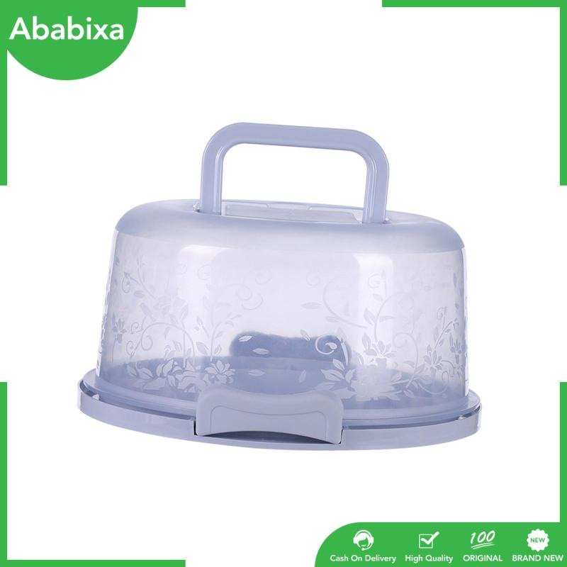 Giá Đỡ Bánh Kem Hình Tròn Có Nắp Và Tay Cầm Siêu Bền Tiện Dụng