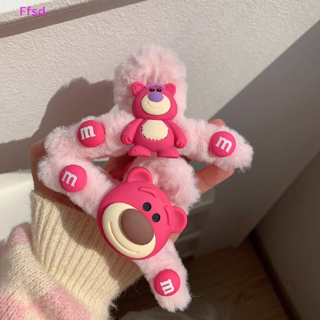 {Ffsd} Băng Đô Cài Tóc Hoạt Hình Gấu Dâu Tây Ba Chiều Dễ Thương Phụ Kiện Trang Điểm Mặt Cho Nữ * Bán Chạy