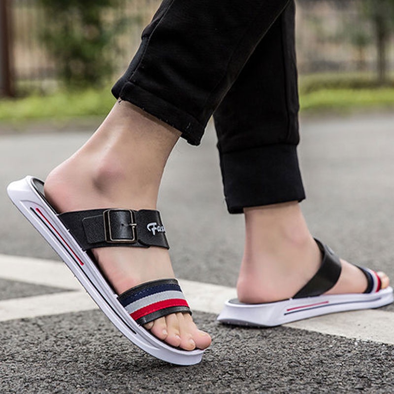 Dép Quai Ngang Đế Dày Chống Trượt Thời Trang Cho Nam