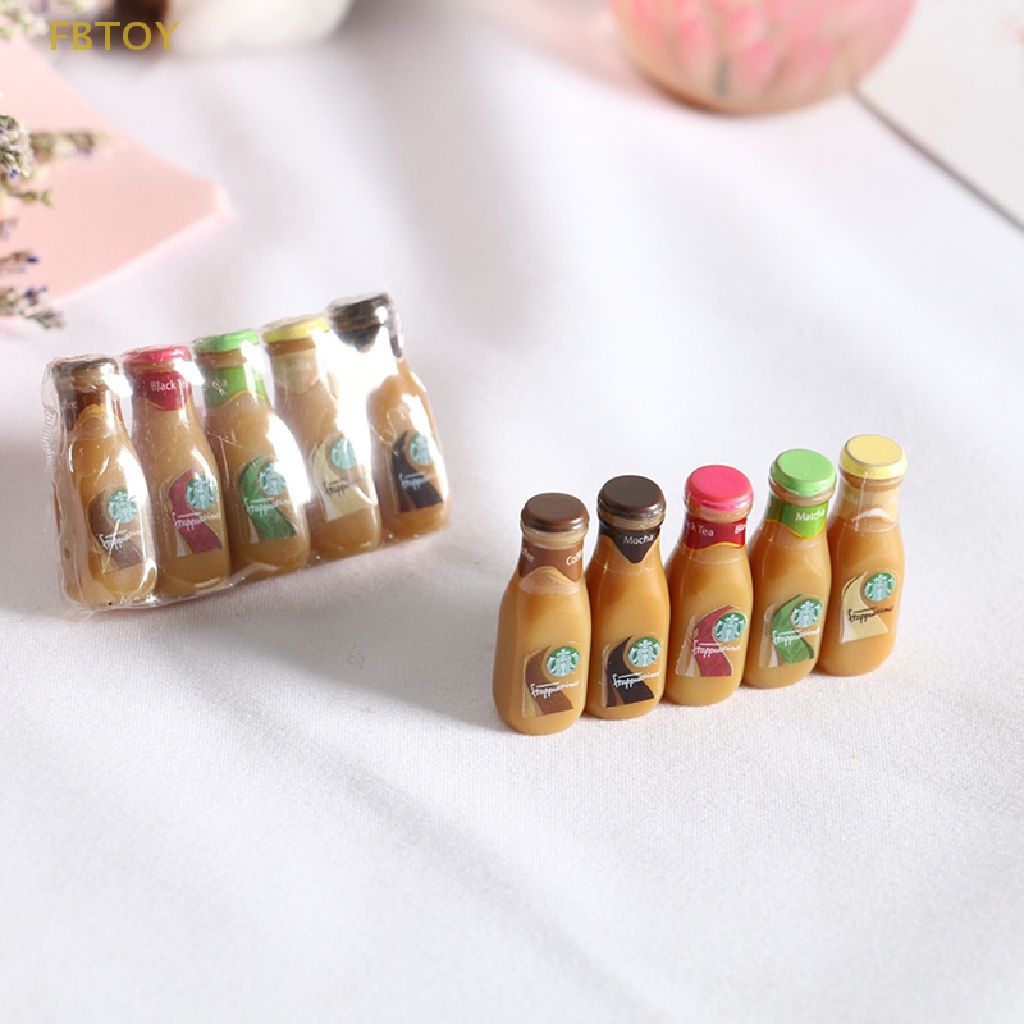 Set 1 / 5 Chai Nước Mini Tỉ Lệ 1 / 12 Cho Bé Chơi Đồ Hàng
