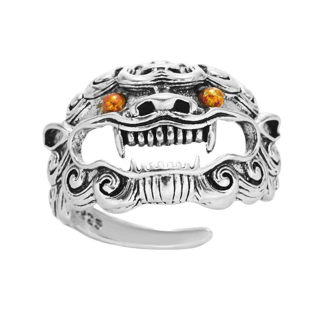 [IGT] Nhẫn Dạng Mở Họa Tiết Hình Học 3D Hoạt Hình Có Thể Điều Chỉnh Làm Quà Tặng Trang Sức Cho Nữ