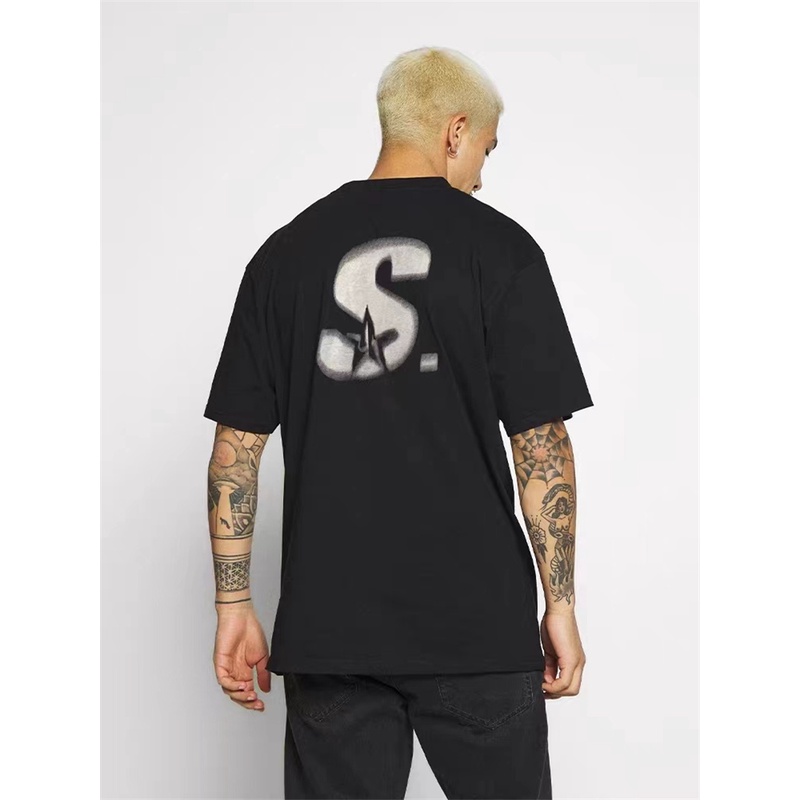 Sta - Phantom Áo Thun Cotton Tay Ngắn Dáng Rộng Cổ Tròn In Chữ Fzzy Dfdh Phong Cách Đường Phố Cho Nam Và Nữ