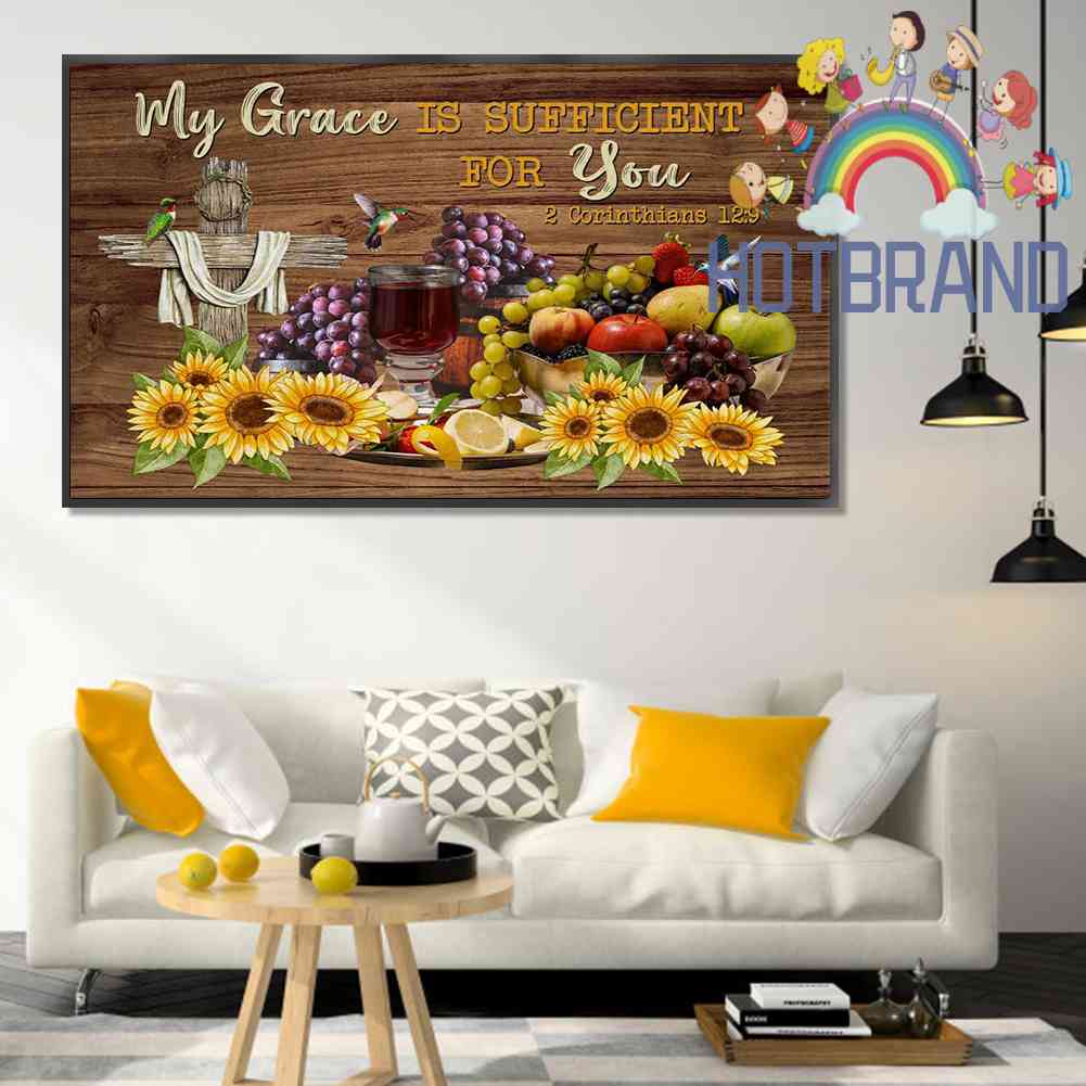 Tranh Đính Đá Kim Cương Toàn Bộ 5D DIY Hình Vẽ Hoa Hướng Dương