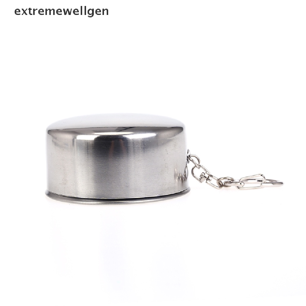 Cốc Uống Nước Bằng Thép Không Gỉ 140ml Có Thể Gấp Gọn Tiện Dụng Mang Theo Du Lịch